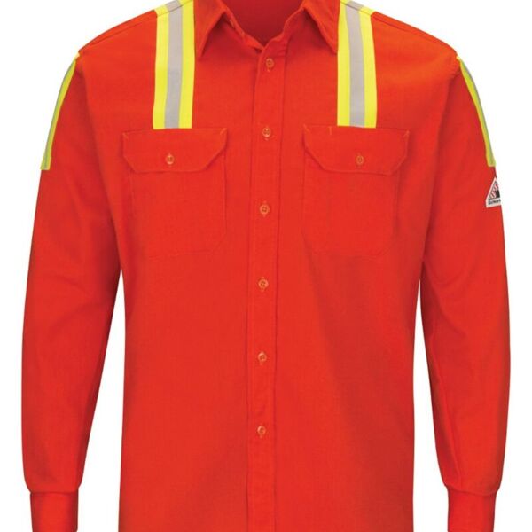 Men's Tall Enhanced Visibility Long Sleeve Uniform Shirt Thumbnail