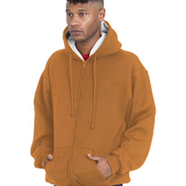 Adult USA Made Super Heavy Thermal-Lined Full-Zip Hooded Sweatshirt Thumbnail
