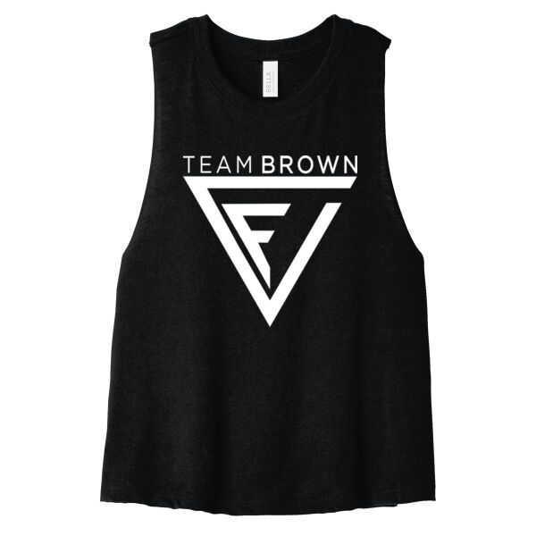 Team Brown Crop Tank Thumbnail